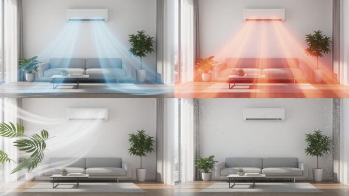 découvrez les différents modes de fonctionnement d’une climatisation pour maison et apprenez à choisir celui qui convient le mieux à vos besoins pour un confort optimal toute l'année.